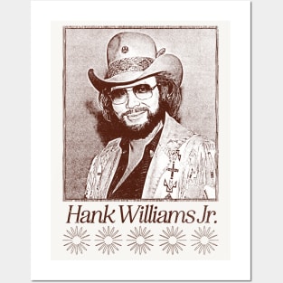 Hank Williams Jr -------- Vintage Style Posters and Art